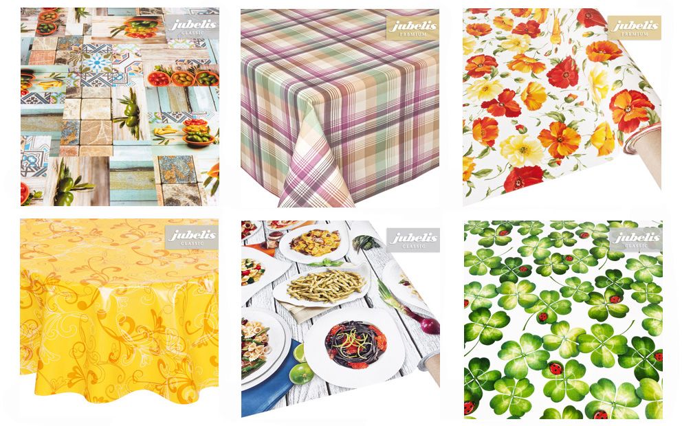 Farbenfrohe Motivtischwäsche ist die preiswerte Werbung für Gastronomen - die Laufkundschaft mit fotorealistischen Motiv-Tischdecken einfach neugierig zu machen