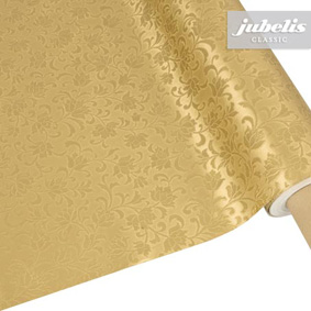 Wachstuchrolle Goldfarben - ideal für den Hochzeitstisch